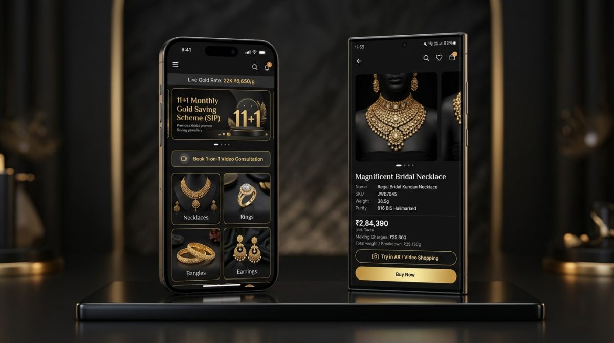 Jewellery Mobile App for iOS and Android
