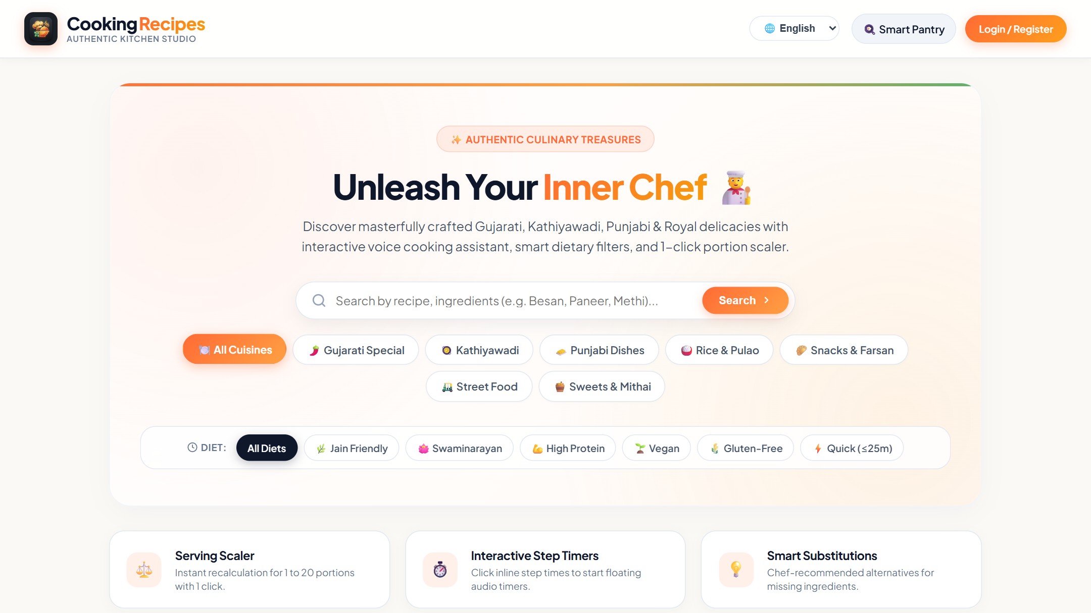Chef's Kitchen - Culinary Recipes & Food Masterclass Portal