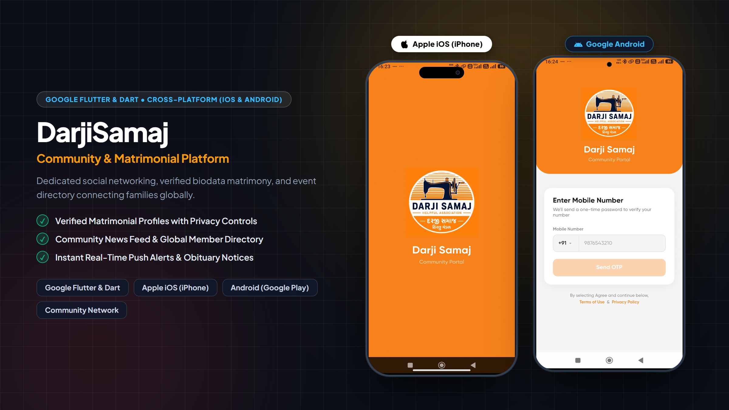 Darji Samaj - Community, Matrimony & Directory App
