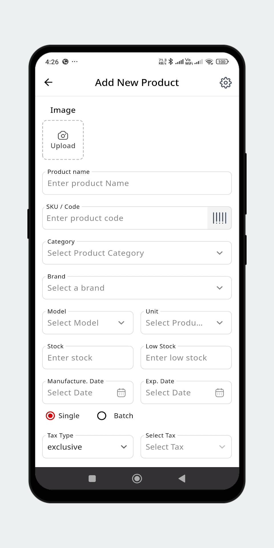 Mobile POS Billing