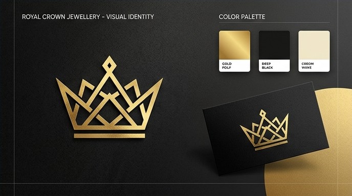 Royal Crown Jewellery - Luxury Brand Mark & Fine Jewellery Identity
