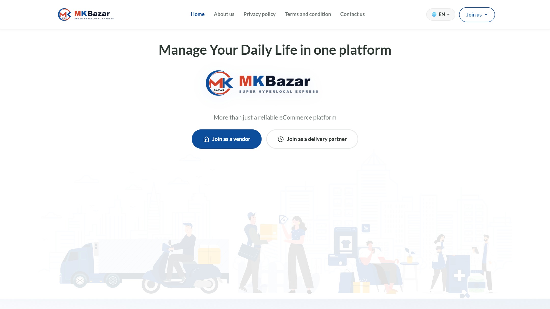 MK Bazar - Hyperlocal Multi-Vendor Marketplace