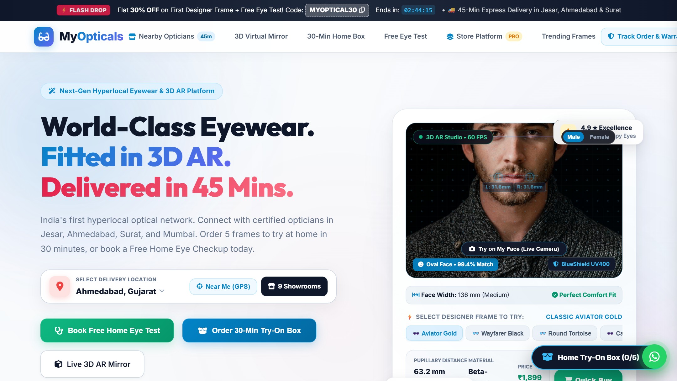 MyOpticals - Eyewear E-Commerce & Clinic SaaS