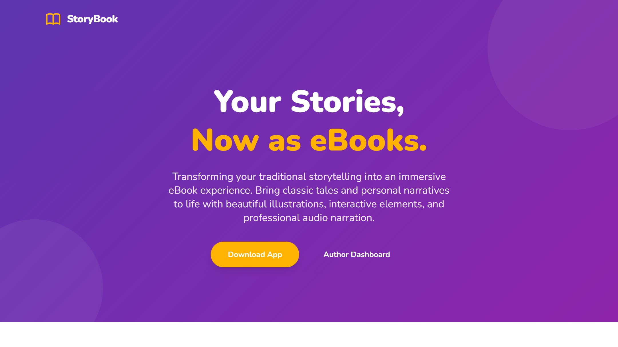 StoryBook - Interactive Digital Storytelling & Learning Portal