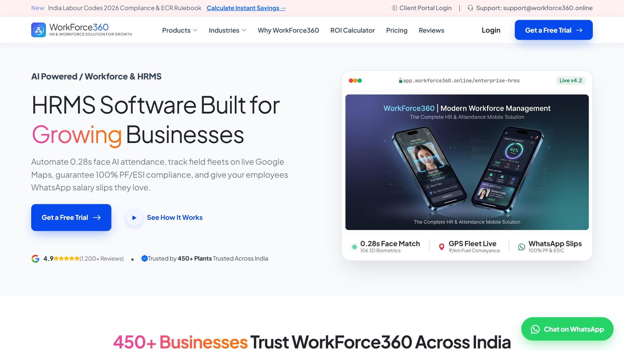 WorkForce 360 - Enterprise HRMS & Attendance SaaS
